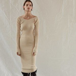 NWT Céline Resort 2017 Black Bodycon Sweaterdress!